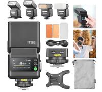 Godox iT32 TTL - Flash de cámara con zapata magnética X5N para Nikon | Disparador 2 en 1, HSS 1/8000s, 2.4G inalámbrico, lámpara de modelado LED, para Z6 III, Z6 II, Z8, Z50, D850, D750
