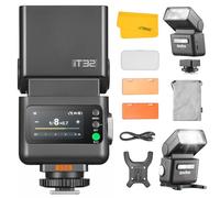 GODOX IT32 TTL Flash para Cámara con Disparador X5S para Sony, 2,4G inalámbrico Flash HSS 1/8000s, Zapata Magnética, Receptor Integrado, 510 Flashes de Máxima Potencia, con Reflector y Difusor