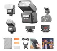 Godox IT32 TTL Flash + X5C para cámaras Canon, Flash con Pantalla táctil, inalámbrico 2.4G, GN18, Tiempo de Reciclaje de 1.5 s, Interfaz magnética, Flash para cámara/cámara Independiente.