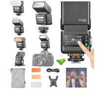 Godox IT32 TTL Flash + X5S para cámaras Sony, Flash con Pantalla táctil, inalámbrico 2.4G, GN18, Tiempo de Reciclaje de 1.5 s, Interfaz magnética, Flash con Encendido/Apagado.
