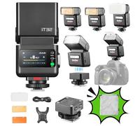 Godox iT32 TTL Mini Flash con Disparador X5C para Canon, Flash de Cámara 2.4GHz HSS 1/8000s, Zapata Caliente Magnética, Compatible con Canon EOS R6 Mark II R5 Mark II R6 R5 R8 R7 R10 R100 R RP 90D M50