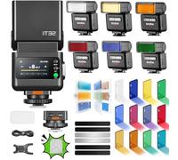 Godox iT32 TTL Mini Flash con Disparador X5S y Kit de Accesorios Magnéticos MA02 para Sony, Zapata Magnética y Disparador 2 en 1,Compatible con Sony ZV-E10 II ZV-E10 ZV-E1 a7III a6700 a6400 a7C II a7C