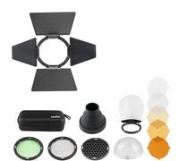 Godox Kit de accesorios AK-R1 para flashes de cabeza redonda Godox V1, V1Pro, V100, U, AD100Pro, V1ProU y V100U