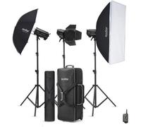 Godox Kit de flash de estudio (3x QT400IIIM + accesorios)