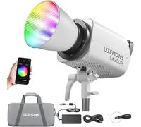Godox LA300R - Luz de video LED RGB con bolsa de transporte, 330 W, 102000 Lux@1 m, luz brillante de estudio, luz LED RGB de montaje Bowens de 1800 K-10000 K con 14 efectos FX 0-100% atenuación para