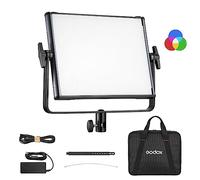 Godox LDX50R RGB LED Video Light, 2500K-10000K MAX 63W Panel de luz con Soporte en U para Estudio, Youtube Lighting, CRI≥96 TLCI≥96 14 FX Tipo 2.4G inalámbrico Incorporado