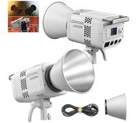 Godox LE200Bi 220W Bi-Color COB LED Video Light with Bowens Mount, 2800K-6500K, CRI/TLCI≥98, 0-100% Dimming, 11 FX Modes, Bluetooth/DMX Control for Studio Streaming
