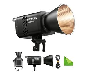 Godox LE200Bi 220W Luz LED de Video Bi-Color, Brillo 57700Lux@1M con Regulación 0-100%, 2800K-6500K CCT, CRI/TLCI?98+, 11 Efectos FX, App/Bluetooth/DMX/NFC, Ventilador Silencioso & Montaje Bowens