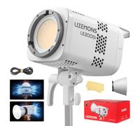 Godox LE200Bi LE200 Bi Luz Continua LED 220W 2800K~6500K 57700 Lux/1m TLCI/CRI≈98 Control Bluetooth 11 Efectos FX Montura Bowens Luz de Vídeo para Vlogging Live Youtube Fotografía (Blanco)