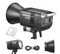 Godox LE200D Luz de Vídeo LED 200W Daylight, 63500 Lux @1m, 5600K, CRI 96 TLCI 97, 7 Efectos FX, Control App/DMX/RDM/NFC, Montura Bowens, Luz Continua para Streaming Fotografía Estudio
