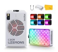 Godox Litemons C30R RGB LED Panel de Luz, Portátil Luz Continua para Cámara 1800K-10000K con Batería, Luz LED Fotográfica para Grabación de Vídeo y Streaming en Directo