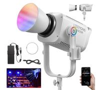 Godox Litemons LA600R RGB LED Luz de Video Light Continua de Video con Reflector BR30,600W 141000Lux@1M Luz de Estudio,1800K-10000K Montaje Bowens Luz Continua con 14 Efectos FX,App Control