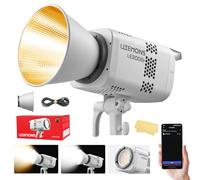 Godox Litemons LE200Bi LE200 Bi Luz Continua LED Video Light 220W 2800K~6500K 57700 Lux/1m TLCI/CRI≈98 Control Bluetooth 11 Efectos FX Montura Bowens Luz de Vídeo para Vlogging Live Youtube(Blanco)