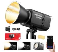 Godox Litemons LE200Bi LE200 Bi Luz Continua LED Video Light 220W 2800K~6500K 57700 Lux/1m TLCI/CRI≈98 Control Bluetooth 11 Efectos FX Montura Bowens Luz de Vídeo para Vlogging Live Youtube(Negro)