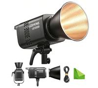 Godox Litemons LE300Bi 320W Luz LED Bicolor para Video, 2800K-6500K, 58900Lux@1M, TLCI/CRI≈98, Montura Bowens Portátil, Control por NFC y Bluetooth App para Live Streaming Youtube Studio (Negro)
