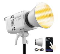 Godox Litemons LE300Bi COB - Luz de video LED, 320 W de potencia, 2800-6500 K CCT, 58900 Lux@1 m, montaje de accesorios Bowens, DMX/RDM con cable, Bluetooth para estudio de fotografía, grabación de