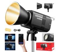 Godox Litemons LE300Bi LE300 Bi Luz Continua LED Video Light 320W 2800K~6500K 58900 Lux/1m TLCI/CRI≈98 Control Bluetooth 11 Efectos FX Montura Bowens Luz de Vídeo para Vlogging Live Youtube (Negro)