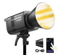 GODOX LITEMONS LE300Bi - Luz LED de video de 320 W, bicolor, 2800 K-6500 K, montaje Bowens 58900 lux @ 5600 K, 1 m soporta control de aplicación, NFC, DMX, CRMX (negro)