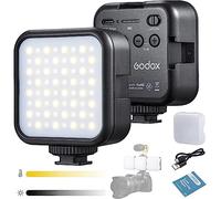GODOX LITEMONS LED6Bi LED Video Light Doble Color LED Panel Luz | 3200K-6500K CRI 95,Soporte de Adsorción Magnética con 3 Soportes para Zapatos Fríos para Filmación, Transmisión en Vivo