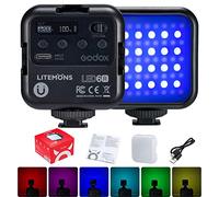 GODOX LITEMONS LED6R RGB LED Video Light pequeña Regulable 3200K-6500K 13 Efectos de luz FX,se Puede Utilizar para Selfies, Transmisiones en Directo, iluminación para Fiesta,Microfilm