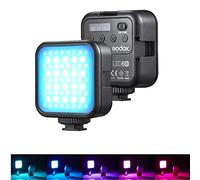 godox LITEMONS LED6R RGB Luz de Video LED Recargable Mini luz de Relleno 3200K-6500K Regulable 13 Efectos de iluminación Adsorción magnética con 3 Soportes de Zapata fría para Vlog Live