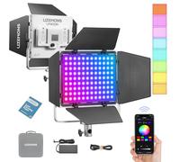 GODOX Litemons LP400R RGBW LED Video Light, CCT bicolor temperatura 1800 K-10000 K 36 W luz panel con modo HSI y modo gel, 14 efectos de luz, control APP de soporte