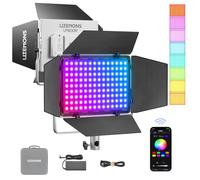 GODOX Litemons LP600R RGBW LED Video Light, CCT bicolor temperatura 1800 K-10000 K 60 W luz panel con modo HSI y modo gel, 14 efectos de luz, control APP de soporte