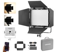Godox LP400BI Panel de luz de vídeo LED, 36 W, Regulable, Bicolor 2800 K-6500 K, CRI≥96 TLCI≥96, con 11 Modos FX, Soporte de Control por aplicación para Juegos, Zoom de Streaming, fotografía de