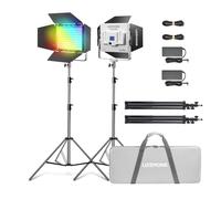 Godox LP400R LP400 RGB LED Panel con Control de aplicación, 36 W Fotografía LED Video Licht/360° RGB/1800K-10000K/CRI 96+/TLCI 96+/14 FX Modos para Juegos Streaming Youtube Fotografía (2 Unidades)