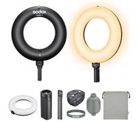 Godox LR150 Anillo de Luz LED Inflable por Aire, Luz de Fotografía Portátil Bicolor 2800K-6500K, 1760Lux @0.5m, Control de Aplicaciones, Iluminación de Belleza Suave para Maquillaje, Streaming, Vlog