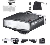 Godox Lux Junior Retro Flash de cámara Speedlite GN12 6000 K ± 200 K CCT,Modos automáticos y manuales de Potencia de Flash,28 mm de Distancia Focal para cámaras Canon Nikon Sony Fuji Olympus Hot Shoe
