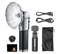 Godox Lux Master - Flash vintage de mano para disparar al aire libre, uso general, microsingle DSLR tipo luz, control de pantalla táctil, 6000 K ± 300 K CCT, GN25 460 potencia completa, controles