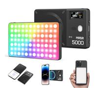 GODOX MA5R Luz de Vídeo RGB de Color Completo Magnética 1800K-10000K 14 Efectos Pre-Programados Luz LED para Selfie Cámara DSLR (negro)