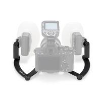 GODOX MF-DB Soporte de Flash Flexible con Soportes de Flash duales Cabezal de aleación de Aluminio Ajustable de múltiples ángulos Giratorio de 360° de 1/4" para fotografía Macro de Retrato