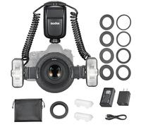 Godox MF-T76 C Flash Macro Doble, Compatible con cámaras Cannon, 76 W, GN 22,4, Flash TTL, Rango de Potencia de 1 a 1/256,batería integrada, Ideal para fotografía Macro de Flora y Fauna
