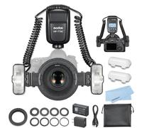 Godox MF-T76 C para Canon, Flash Macro Twin Lite de Doble Cabezal, TTL HSS 2.4G Inalámbrico, Sincronización de Alta Velocidad 1/8000s con Luces de Modelado, Tiempo de Reciclaje de 1.2s
