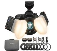 Godox MF12-DK1 Dental Flash System - Flash para Sony (incluye disparador inalámbrico XProIIS+ TTL, 12 W GN16.1, tiempo de reciclaje 0.01-1.7s, 500 flashes, incluye difusor dental y anillo adaptador de
