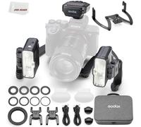 Godox MF12-DK1 Macro Flash Kit, 2.4G Wireless Control, Dentists Mode, Built-in Lithium Battery As an Off-Camera TTL Flash, Compatible for Sony, with XproIIS Trigge + Dentists Trigger and MF-DB Stand