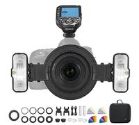 GODOX MF12-K2 Flash Macro con GODOX XproII-N y filtro de color, control inalámbrico 2,4 G, modo TTL/M, MF12-K2 compatible con Nikon, Sony, Canon, Fuji, Olympus