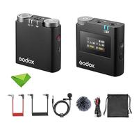 GODOX Micrófono Lavalier inalámbrico Virso M1, micrófono de 2,4 GHz, Alcance de 650 pies (200 m), con transmisor y Receptor Compatible con cámara DSLR, teléfono Inteligente, etc. para Youtube