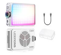 GODOX Mini luz de video LED RGB C30R, luz LED recargable en la cámara, luz de bolsillo con RGB completo, 1800 K-10000 K, batería integrada, para fotografía y video vlogging