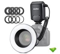 Godox ML-150II ML150II Macro LED Ring Flash Speedlite 5800K±200K para cámaras Sony Canon Nikon Fuji Olympus Panasonic DSLR para producción de Video, fotografía de Animales y Plantas