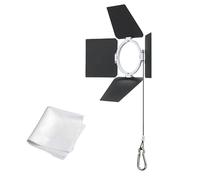 Godox ML-B4 Barndoor para lámparas de video LED Godox, accesorio para control de iluminación, compatible con ML100Bi ML100R ML80BI ML150BI ML60IIBi ML60 ML60BI ML30 ML30Bi y más