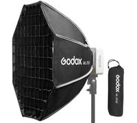 GODOX ML-SF50 Softbox octágono, 50 cm x 50 cm, cuerpo de tela, negro, para Godox ML100R, ML100Bi, ML60IIBi, ML60Bi, ML60, ML30Bi, ML30 luces LED de video