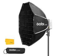 Godox ML-SF50 - Softbox octágono de 37 Pulgadas, Montaje Godox y Caja de luz de Rejilla de Panal para ML100Bi ML60II Bi Bi luz de Video LED portátil