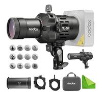 Godox ML-SP-19 Accesorio de proyección LED, Snoot óptico de Montaje Godox, proyector de Flash con 12 gobos de iluminación, Compatible con Luces LED ML40Bi ML40R ML100R ML100Bi para fotografía