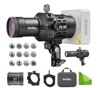 Godox ML-SP-36 Accesorio de proyección LED, Snoot óptico de Montaje Godox, proyector de Flash con 12 gobos de iluminación, Compatible con Luces LED ML40Bi ML40R ML100R ML100Bi para fotografía