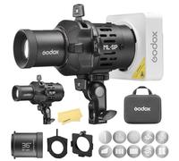 GODOX ML-SP-36 Accesorio Proyección LED,Incluye Snoot y 10 Gobos,Rotación 360°,Lentes Intercambiables,Proyector con Godox-Montura para Modelos ML40Bi/ML40R/ML100Bi/ML100R/ML150R/ML150Bi/ML80Bi/ML60Bi