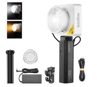GODOX ML100Bi Lámpara de video LED portátil con mango estabilizador y mango portátil, ML100Bi luz continua bicolor