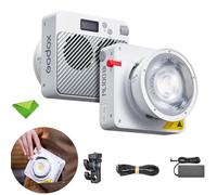 Godox ML100BI Luz de vídeo LED Bicolor, CRI≥97 TLCI≥98, CCT 2800-6500K, 11 Efectos FX Control de aplicación Montaje Godox Iluminación de Salida Continua Fuente de alimentación múltiple